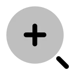 Zoom In Broken SVG Icon